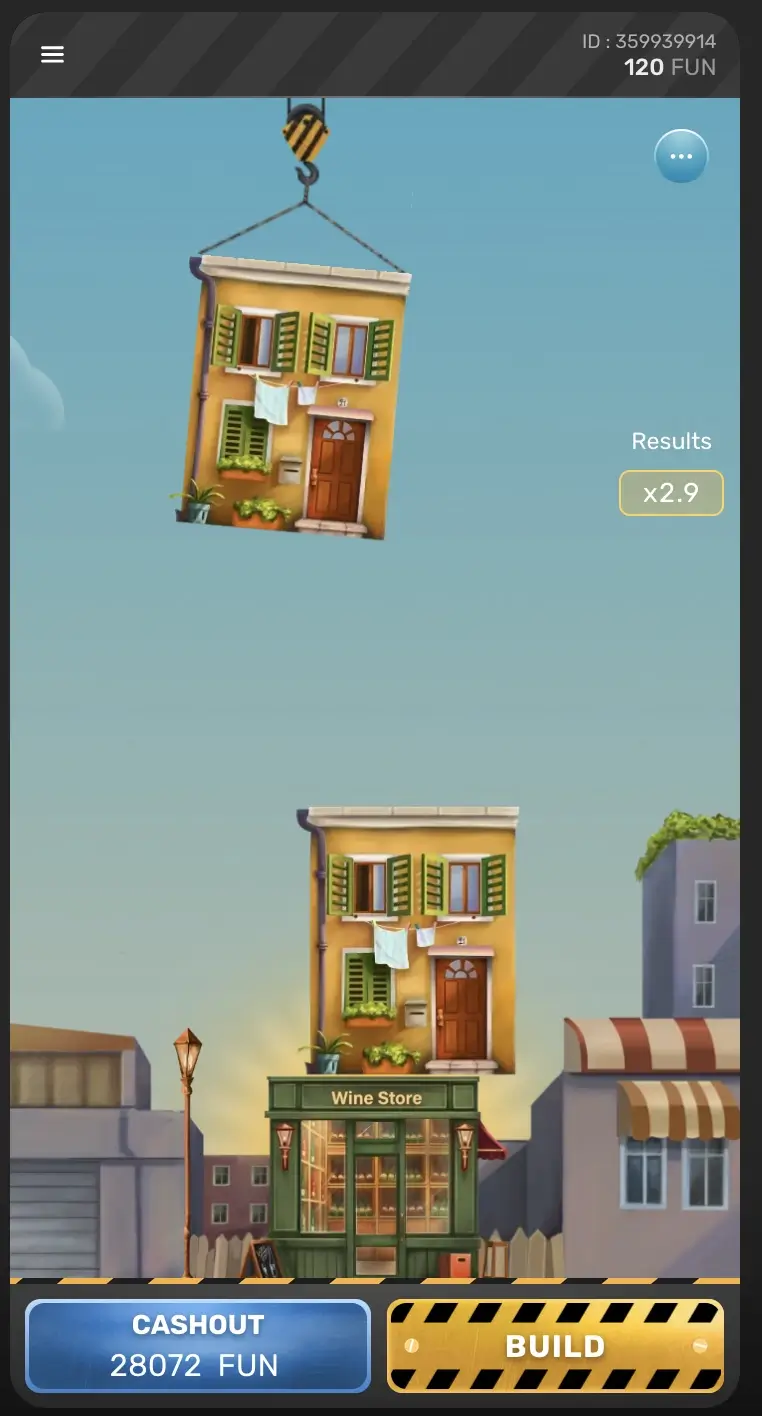 Tower Rush mobile cash-out and build screen